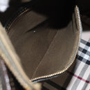 BURBERRY Shoulder Bag Leather Brown Gold Auth BA1595-12