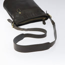 BURBERRY Shoulder Bag Leather Brown Gold Auth BA1595-7