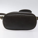 BURBERRY Shoulder Bag Leather Brown Gold Auth BA1595-5