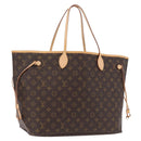 LOUIS VUITTON Monogram Neverfull GM Tote Bag M40157 LV Auth BA15950SAM-1