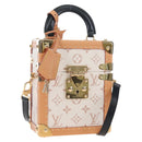 LOUIS VUITTON Monogram Camera Box Shoulder Bag White M10329 LV Auth BA15953SM-1