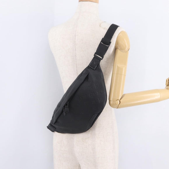 LOUIS VUITTON Monogram Shadow Discovery Bum Bag Black M44388 LV Auth BA15954M