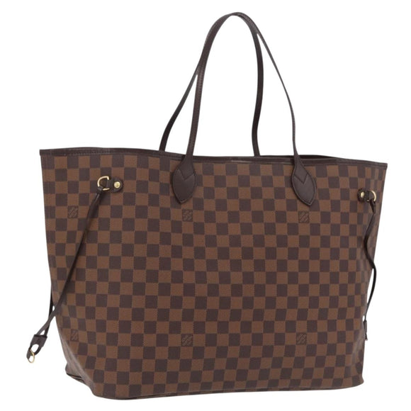 LOUIS VUITTON Damier Ebene Neverfull GM Tote Bag N51106 LV Auth BA15955V
