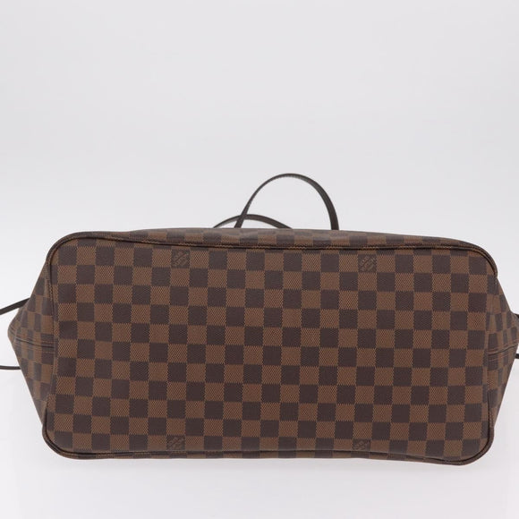 LOUIS VUITTON Damier Ebene Neverfull GM Tote Bag N51106 LV Auth BA15955V