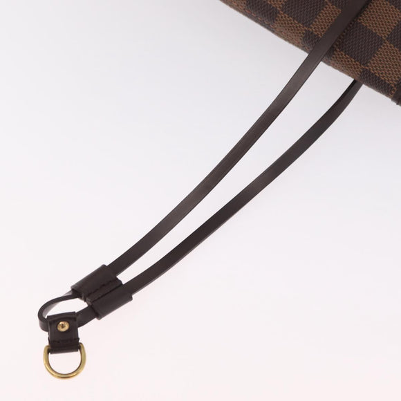 LOUIS VUITTON Damier Ebene Neverfull GM Tote Bag N51106 LV Auth BA15955V