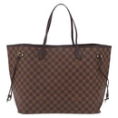 LOUIS VUITTON Damier Ebene Neverfull GM Tote Bag N51106 LV Auth BA15955V-2