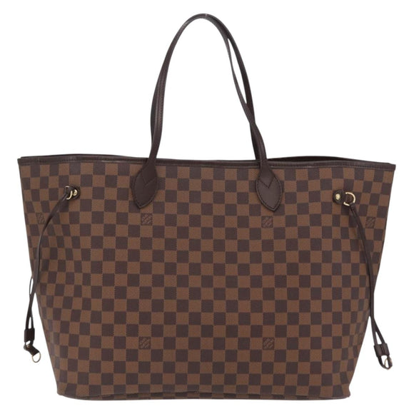 LOUIS VUITTON Damier Ebene Neverfull GM Tote Bag N51106 LV Auth BA15955V