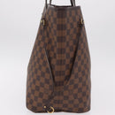 LOUIS VUITTON Damier Ebene Neverfull GM Tote Bag N51106 LV Auth BA15955V-5
