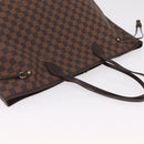 LOUIS VUITTON Damier Ebene Neverfull GM Tote Bag N51106 LV Auth BA15955V-6