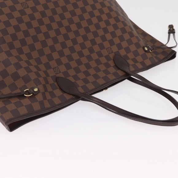 LOUIS VUITTON Damier Ebene Neverfull GM Tote Bag N51106 LV Auth BA15955V