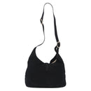 GUCCI New Jackie Shoulder Bag Leather Black Gold 277520 Auth BA15959V-3