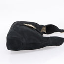 GUCCI New Jackie Shoulder Bag Leather Black Gold 277520 Auth BA15959V-5
