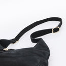 GUCCI New Jackie Shoulder Bag Leather Black Gold 277520 Auth BA15959V-8