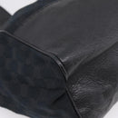 GUCCI GG Canvas Tote Bag Black Gold 223972 Auth BA15960V-11