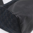 GUCCI GG Canvas Tote Bag Black Gold 223972 Auth BA15960V-13