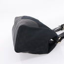 GUCCI GG Canvas Tote Bag Black Gold 223972 Auth BA15960V-5