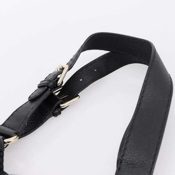 GUCCI GG Canvas Tote Bag Black Gold 223972 Auth BA15960V