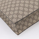 GUCCI GG Supreme Tote Bag PVC 2way Beige Gold 450950 Auth BA15961V-15