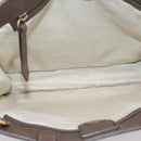 GUCCI GG Supreme Tote Bag PVC 2way Beige Gold 450950 Auth BA15961V-17