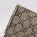 GUCCI GG Supreme Tote Bag PVC 2way Beige Gold 450950 Auth BA15961V-25