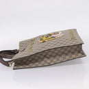 GUCCI GG Supreme Tote Bag PVC 2way Beige Gold 450950 Auth BA15961V-4