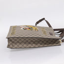 GUCCI GG Supreme Tote Bag PVC 2way Beige Gold 450950 Auth BA15961V-5