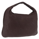 Bottega Veneta INTRECCIATO Hobo Bag Leather Brown Gold 115654 Auth BA15963V-1