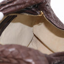 Bottega Veneta INTRECCIATO Hobo Bag Leather Brown Gold 115654 Auth BA15963V-17