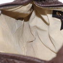 Bottega Veneta INTRECCIATO Hobo Bag Leather Brown Gold 115654 Auth BA15963V-18