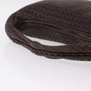 Bottega Veneta INTRECCIATO Hobo Bag Leather Brown Gold 115654 Auth BA15963V-7
