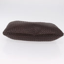 Bottega Veneta INTRECCIATO Hobo Bag Leather Brown Gold 115654 Auth BA15963V-9
