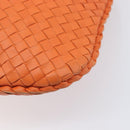 Bottega Veneta INTRECCIATO Hobo Bag Leather Orange Gold 115653 Auth BA15964V-12