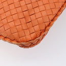 Bottega Veneta INTRECCIATO Hobo Bag Leather Orange Gold 115653 Auth BA15964V-13