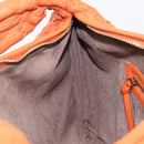Bottega Veneta INTRECCIATO Hobo Bag Leather Orange Gold 115653 Auth BA15964V-18