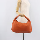 Bottega Veneta INTRECCIATO Hobo Bag Leather Orange Gold 115653 Auth BA15964V-22