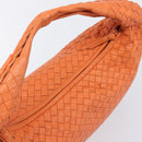 Bottega Veneta INTRECCIATO Hobo Bag Leather Orange Gold 115653 Auth BA15964V-6