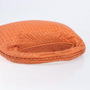 Bottega Veneta INTRECCIATO Hobo Bag Leather Orange Gold 115653 Auth BA15964V-7