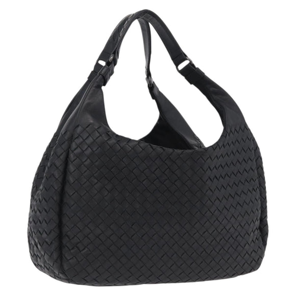 Bottega Veneta INTRECCIATO Tote Bag Leather Black 125787 Auth BA15965V