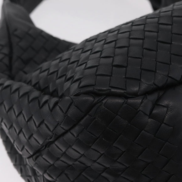 Bottega Veneta INTRECCIATO Tote Bag Leather Black 125787 Auth BA15965V
