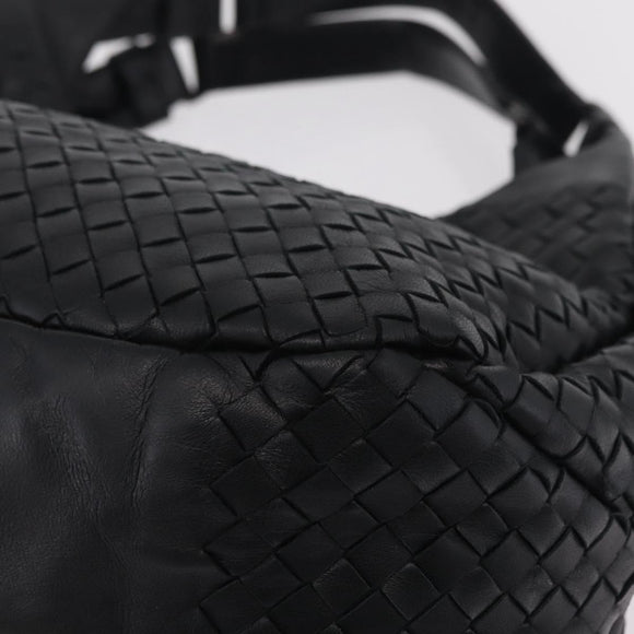 Bottega Veneta INTRECCIATO Tote Bag Leather Black 125787 Auth BA15965V
