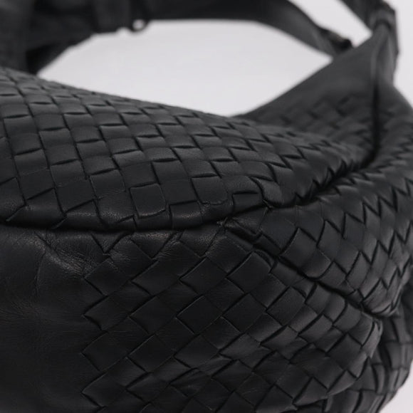 Bottega Veneta INTRECCIATO Tote Bag Leather Black 125787 Auth BA15965V