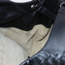 Bottega Veneta INTRECCIATO Tote Bag Leather Black 125787 Auth BA15965V-18