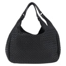 Bottega Veneta INTRECCIATO Tote Bag Leather Black 125787 Auth BA15965V-13