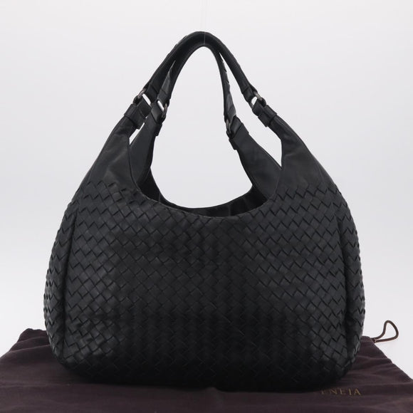 Bottega Veneta INTRECCIATO Tote Bag Leather Black 125787 Auth BA15965V