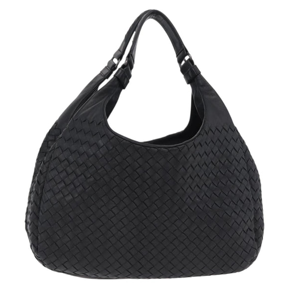 Bottega Veneta INTRECCIATO Tote Bag Leather Black 125787 Auth BA15965V