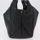 Bottega Veneta INTRECCIATO Tote Bag Leather Black 125787 Auth BA15965V-3