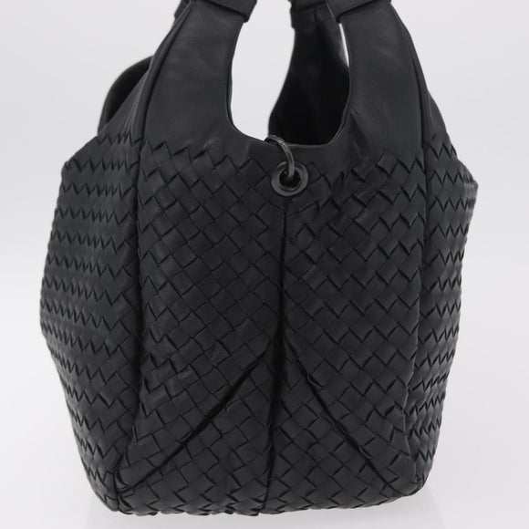 Bottega Veneta INTRECCIATO Tote Bag Leather Black 125787 Auth BA15965V