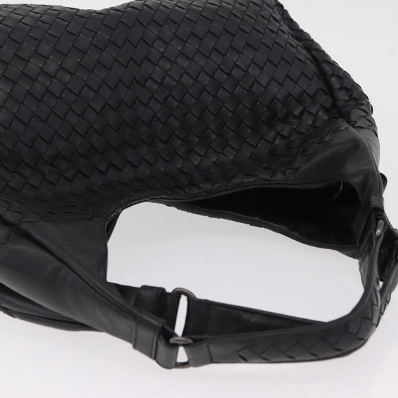 Bottega Veneta INTRECCIATO Tote Bag Leather Black 125787 Auth BA15965V