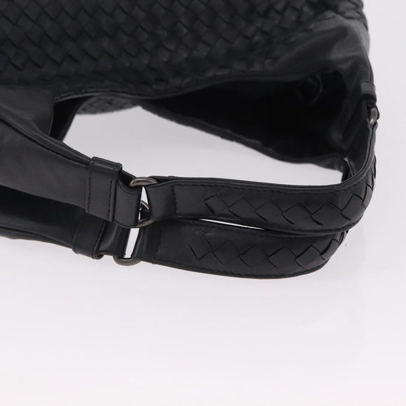 Bottega Veneta INTRECCIATO Tote Bag Leather Black 125787 Auth BA15965V