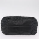 Bottega Veneta INTRECCIATO Tote Bag Leather Black 125787 Auth BA15965V-5